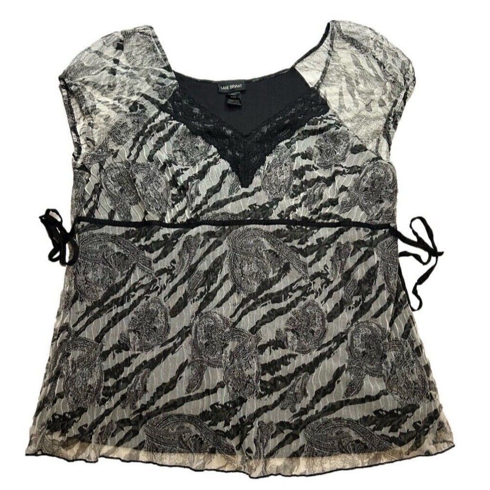Lane Bryant Black Lace Women's Top